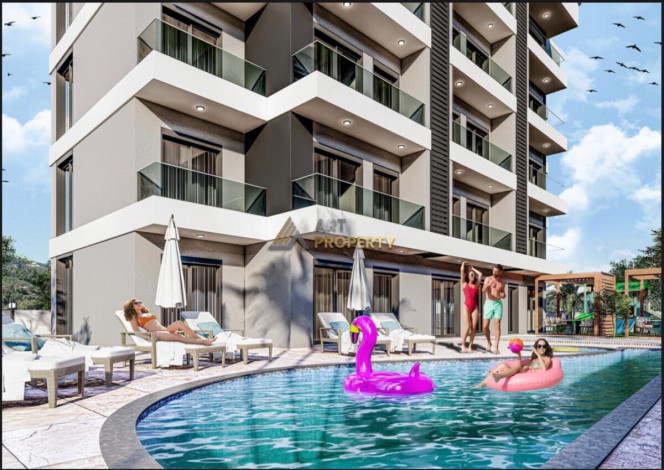 Новый проект в районе  Авсаллар в окружении сосновых деревьев, 44м-105м - Ракурс 3