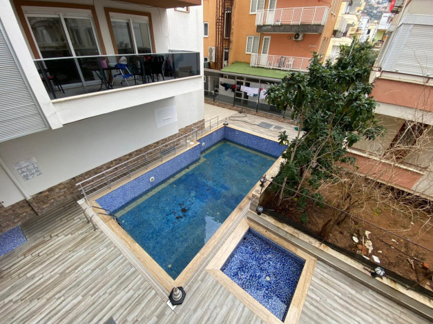 Трехкомнатная квартира в центре Алании, 200 метров до пляжа Клеопатра, 95 м! - Ракурс 15