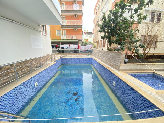 Трехкомнатная квартира в центре Алании, 200 метров до пляжа Клеопатра, 95 м! - Ракурс 16