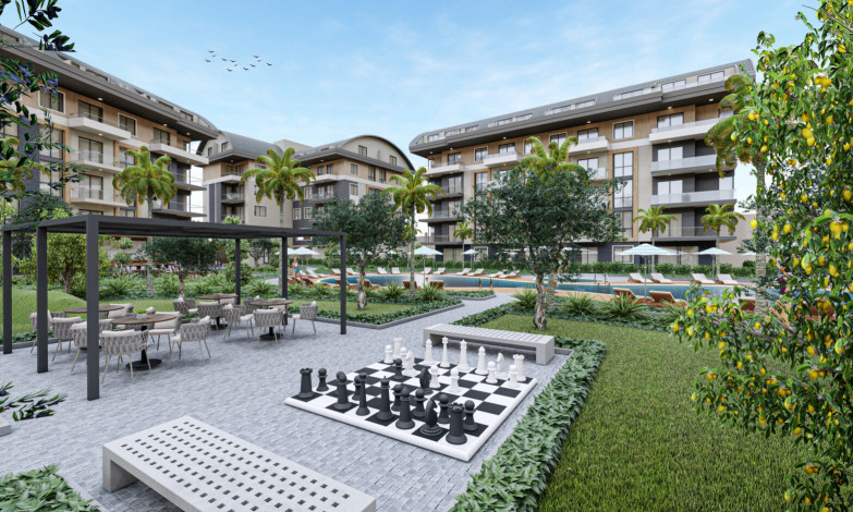 Роскошный проект на начальном этапе строительства в престижном районе Оба! - Ракурс 8