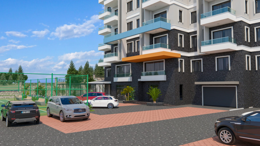 Новый инвестиционный проект около центра Авсаллар, недалеко от пляжа Инджекум! - Ракурс 9