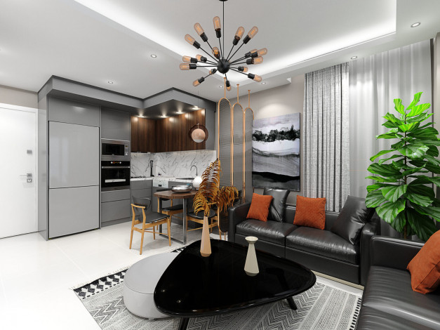 Новый инвестиционный проект около центра Авсаллар, недалеко от пляжа Инджекум! - Ракурс 22