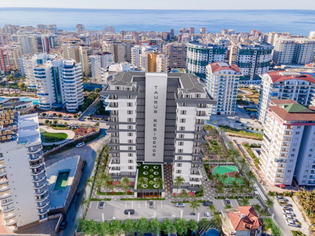 Старт продаж нового жилого комплекса в Махмутлар, 63м-166м - Ракурс 2