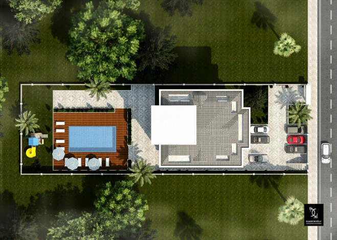 Новый жилой комплекс в тихом районе Алании Кестель, 69м-85м - Ракурс 2