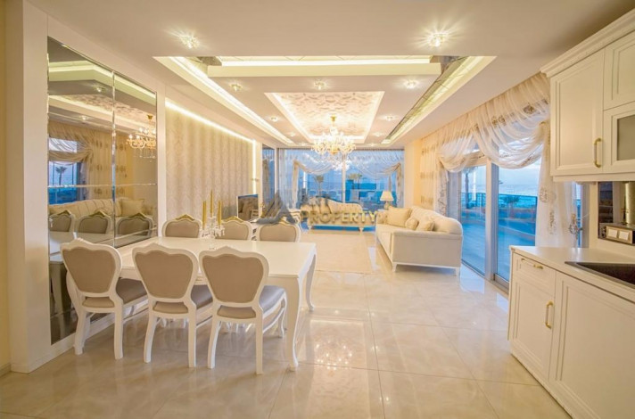 Меблированные апартаменты с видом на море в районе Мамутлар, 125м - Ракурс 3