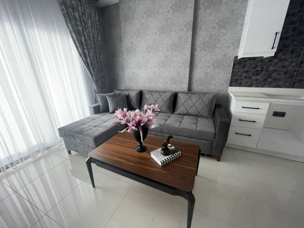 Три меблированные  квартиры в новом доме  с видом на море в районе Каргыджак, 50м - Ракурс 7