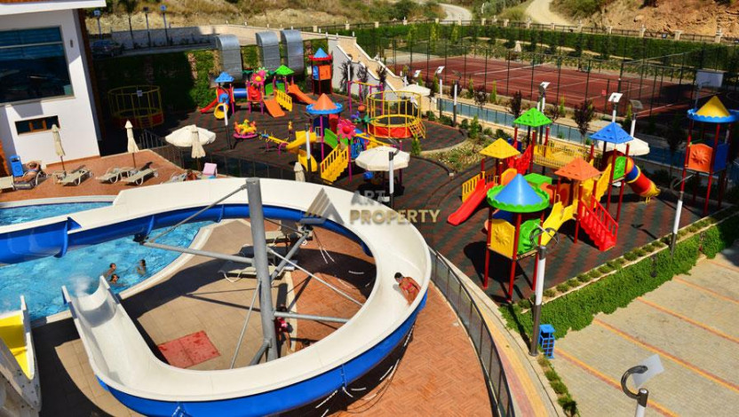 Квартира 1+1 с видом на море в комплексе с развитой инфраструктурой, Махмутлар, 73 м2 - Ракурс 5