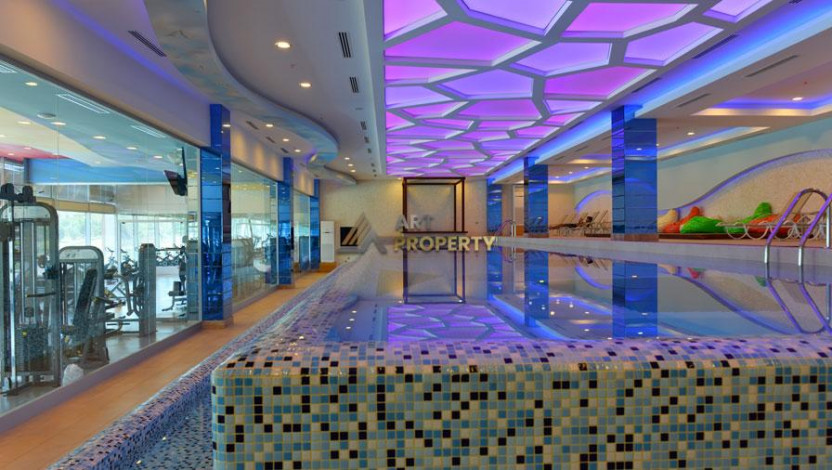 Квартира 1+1 с видом на море в комплексе с развитой инфраструктурой, Махмутлар, 73 м2 - Ракурс 28