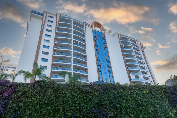 Квартира 1+1 с видом на море в комплексе с развитой инфраструктурой, Махмутлар, 73 м2 - Ракурс 40