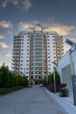 Квартира 1+1 с видом на море в комплексе с развитой инфраструктурой, Махмутлар, 73 м2 - Ракурс 41