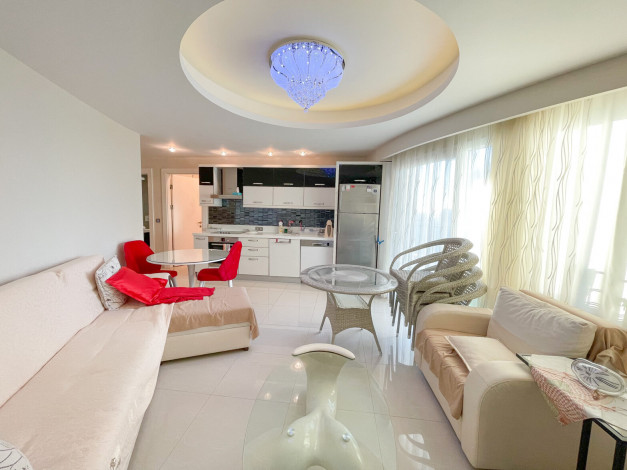 Квартира 1+1 с видом на море в комплексе с развитой инфраструктурой, Махмутлар, 73 м2 - Ракурс 46