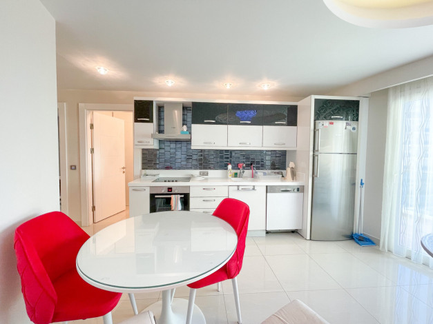 Квартира 1+1 с видом на море в комплексе с развитой инфраструктурой, Махмутлар, 73 м2 - Ракурс 47