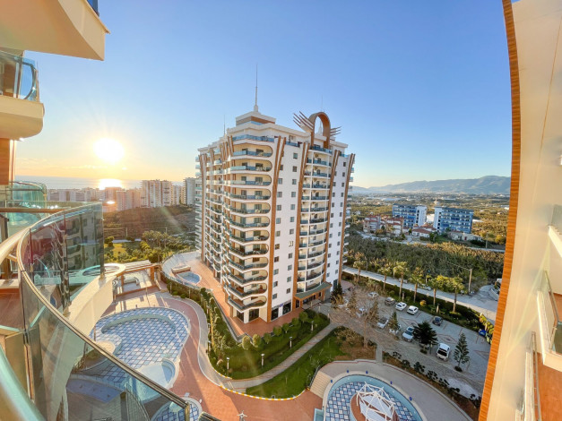 Квартира 1+1 с видом на море в комплексе с развитой инфраструктурой, Махмутлар, 73 м2 - Ракурс 50