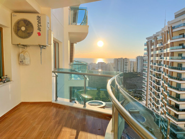 Квартира 1+1 с видом на море в комплексе с развитой инфраструктурой, Махмутлар, 73 м2 - Ракурс 51