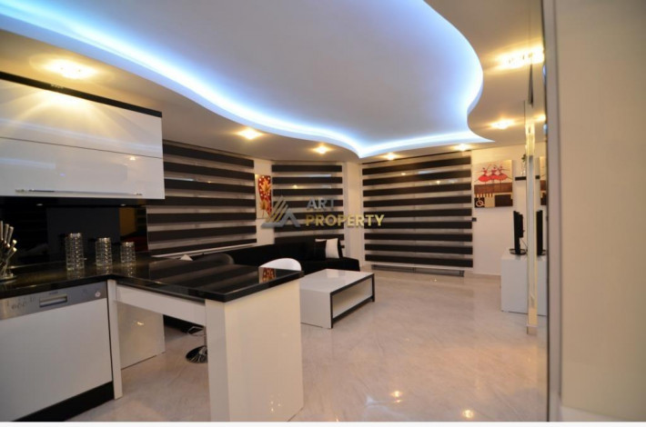 Просторная квартира 2+1 в 50 метрах от Средиземного моря в районе Оба, 80 м2 - Ракурс 9