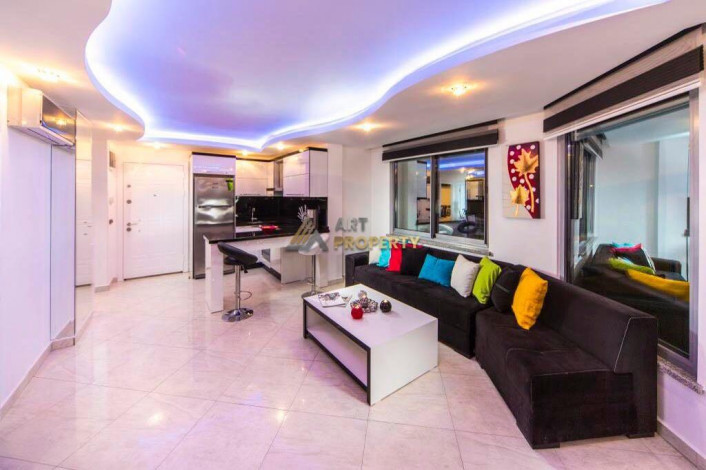 Просторная квартира 2+1 в 50 метрах от Средиземного моря в районе Оба, 80 м2 - Ракурс 11