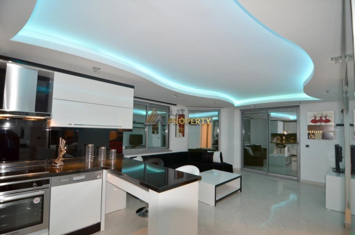 Просторная квартира 2+1 в 50 метрах от Средиземного моря в районе Оба, 80 м2 - Ракурс 12