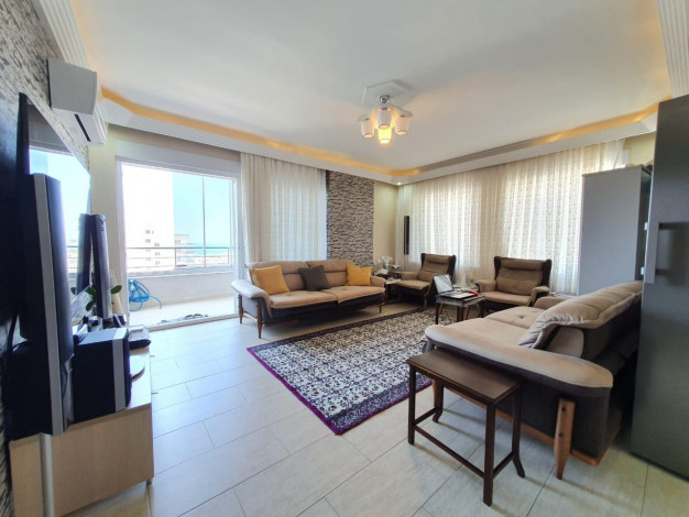 Трехкомнатная квартира в 300 метрах от пляжа в районе Махмутлар, 110 м2 - Ракурс 11