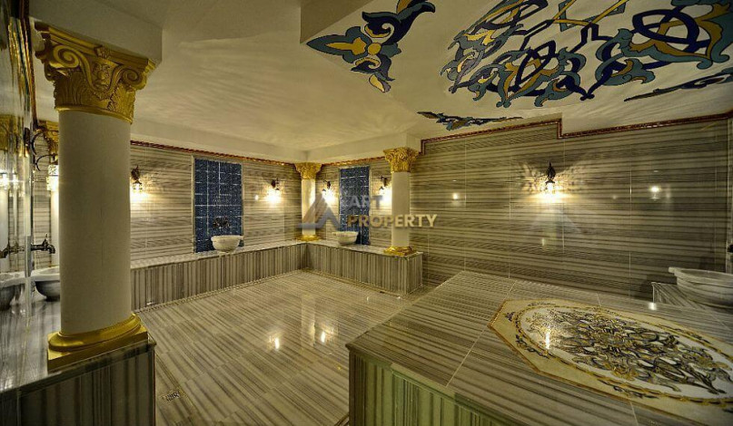 Меблированная трехкомнатная квартира с видом на море в районе Махмутлар, 120м - Ракурс 8