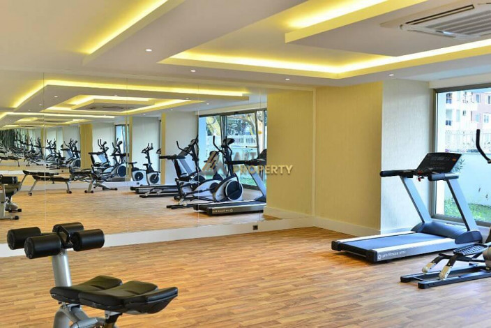 Меблированная трехкомнатная квартира с видом на море в районе Махмутлар, 120м - Ракурс 12