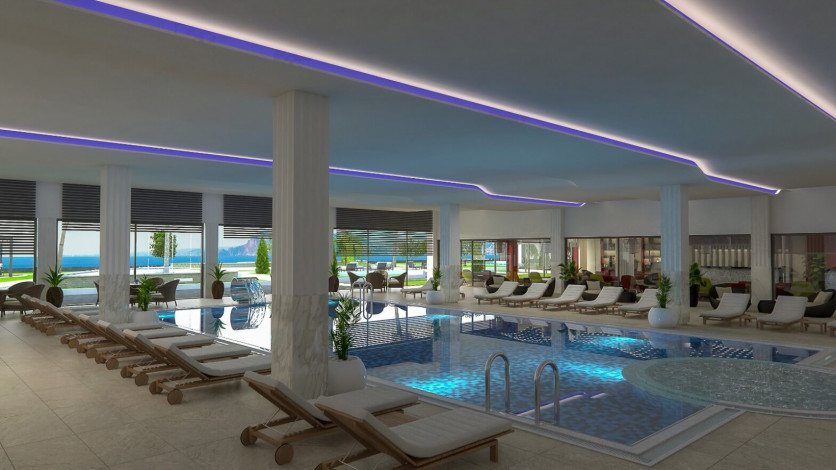 Шикарные апартаменты 1+1 в современном комплексе, в районе Каргыджак - Ракурс 20