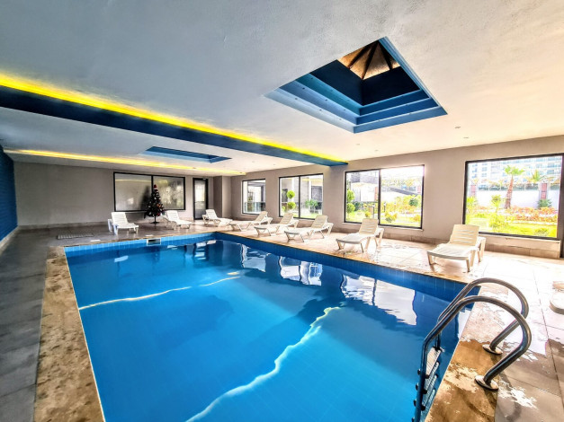 Дуплекс в жилом комплексе вблизи Средиземного моря в районе Каргыджак, 120м2 - Ракурс 12