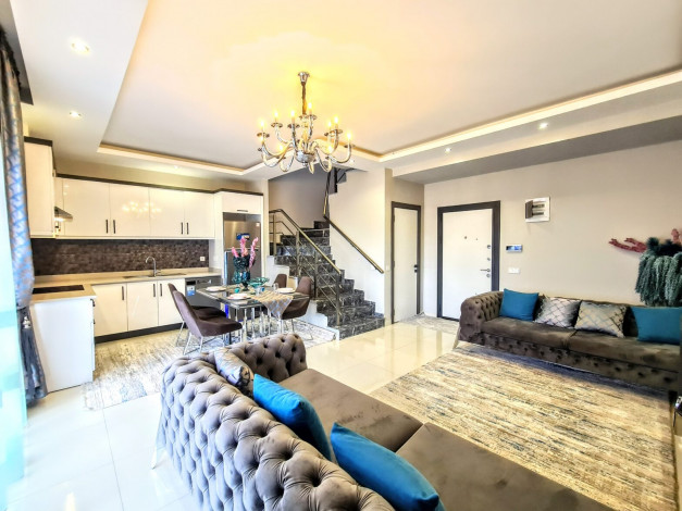 Дуплекс в жилом комплексе вблизи Средиземного моря в районе Каргыджак, 120м2 - Ракурс 14