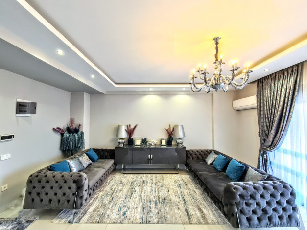 Дуплекс в жилом комплексе вблизи Средиземного моря в районе Каргыджак, 120м2 - Ракурс 15