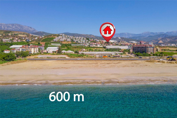 Меблированная трехуровневая вилла на продажу в Демирташ - Ракурс 23