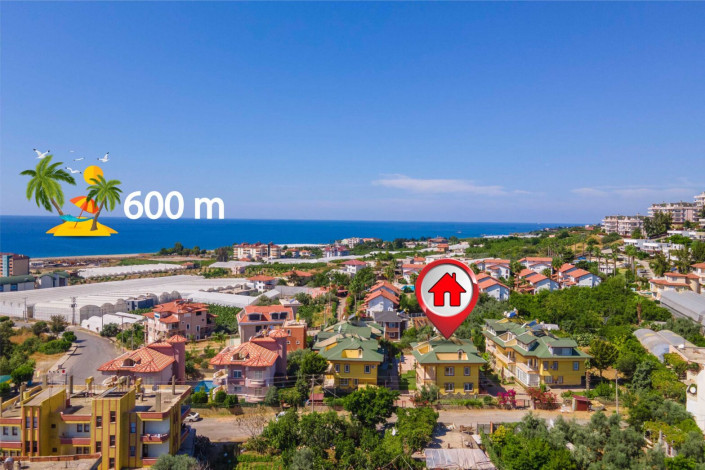 Меблированная трехуровневая вилла на продажу в Демирташ - Ракурс 24