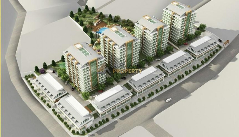 Квартира 1+1 в новом Жилом комплексе в Авсаллар - Ракурс 10