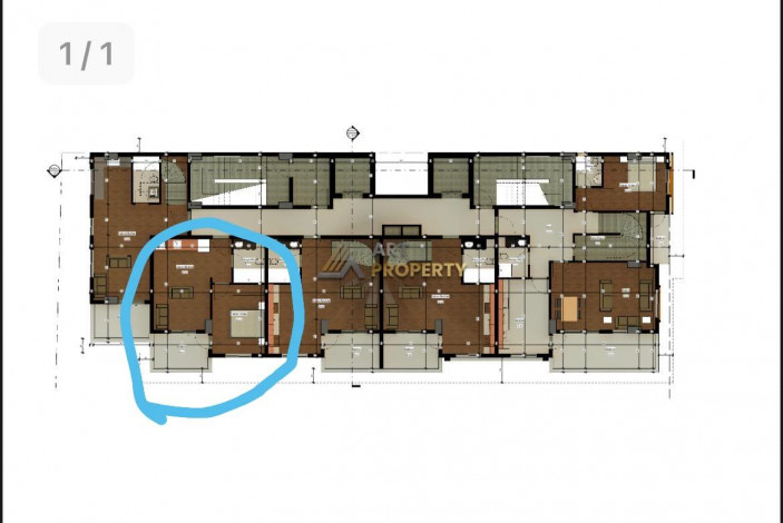 Новая квартира 1+1 в популярном Жилом Комплексе - Ракурс 3