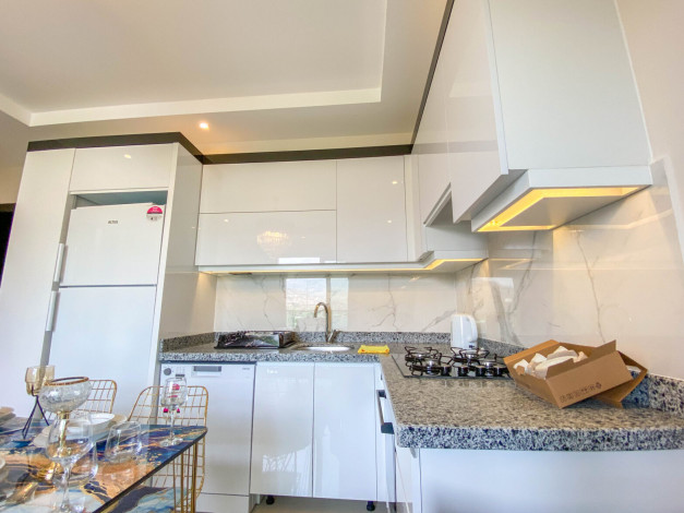 Двухкомнатная меблированная квартира в новом комплексе с богатой внутренней инфраструктурой в районе Махмутлар, 40м - Ракурс 6