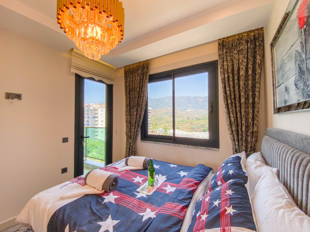 Двухкомнатная меблированная квартира в новом комплексе с богатой внутренней инфраструктурой в районе Махмутлар, 40м - Ракурс 11