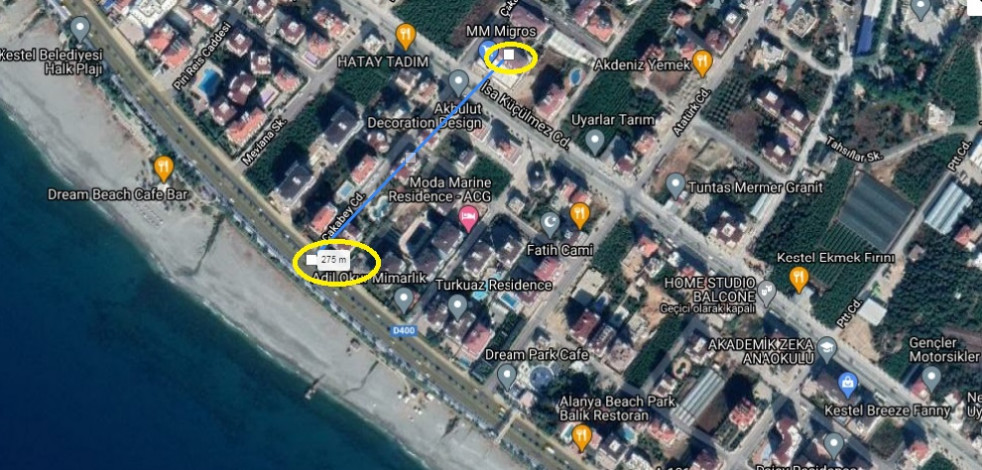 Меблированная студия на берегу Средиземного моря в районе Кестель, 50м2. - Ракурс 6