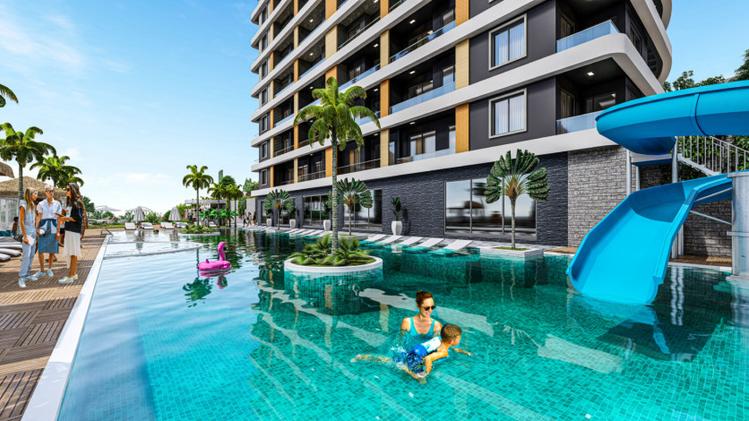 Строящийся комплекс премиум класса в Авсалларе! - Ракурс 10