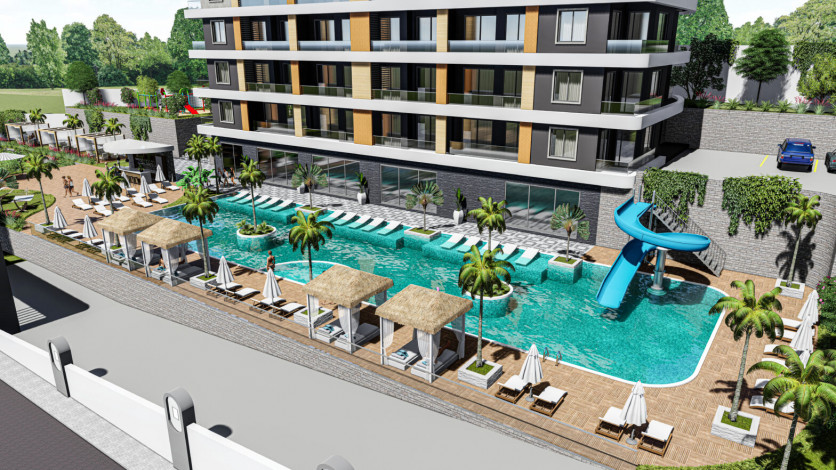 Строящийся комплекс премиум класса в Авсалларе! - Ракурс 15