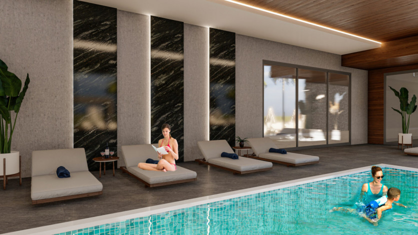 Строящийся комплекс премиум класса в Авсалларе! - Ракурс 19