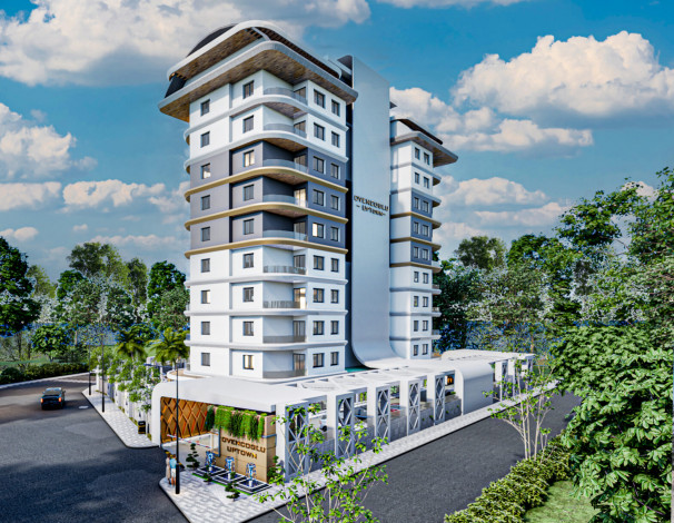 Новый инвестиционный проект в районе Авсаллар в 950 метрах к морю - Ракурс 9