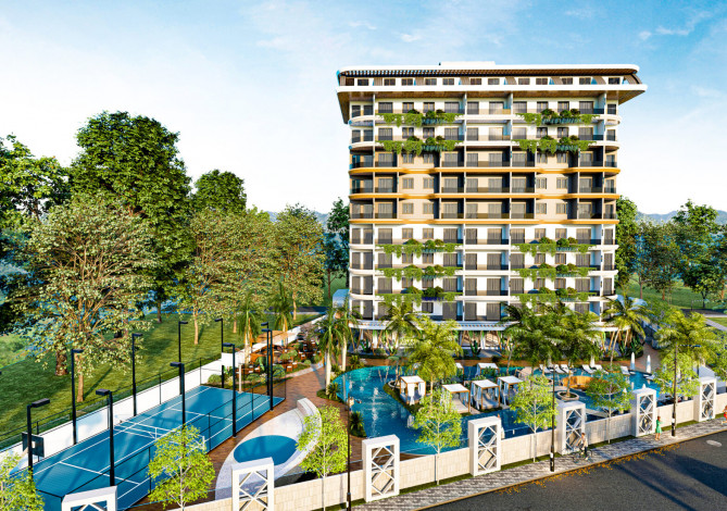 Новый инвестиционный проект в районе Авсаллар в 950 метрах к морю - Ракурс 12