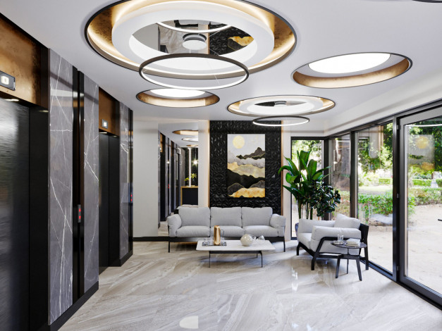 Новый инвестиционный проект в районе Авсаллар в 950 метрах к морю - Ракурс 36