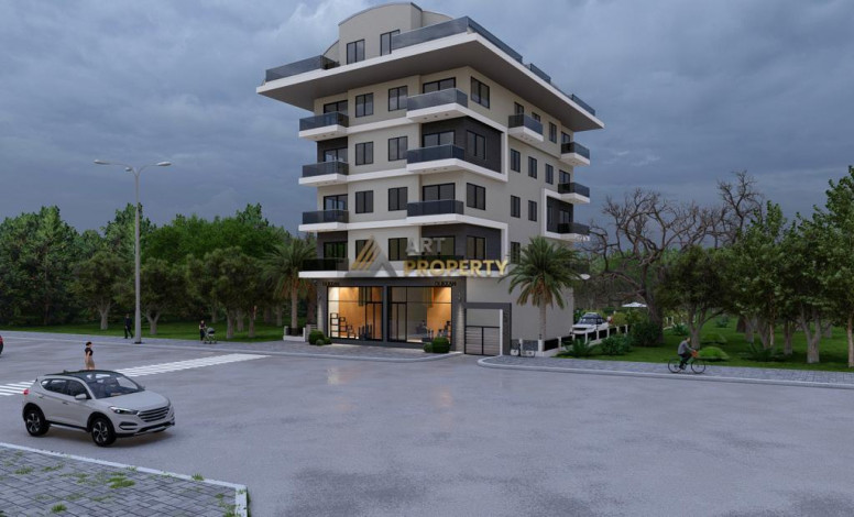 Инвестиционный проект на стадии строительства в районе Авсаллар - Ракурс 2