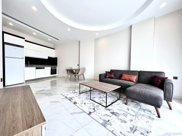 Новая квартира планировки 1+1, 70м2 с видом на море в премиум комплексе, Каргыджак - Ракурс 2