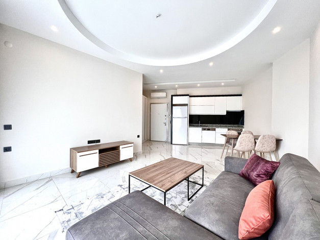 Новая квартира планировки 1+1, 70м2 с видом на море в премиум комплексе, Каргыджак - Ракурс 3