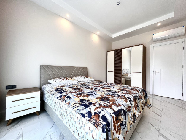 Новая квартира планировки 1+1, 70м2 с видом на море в премиум комплексе, Каргыджак - Ракурс 5