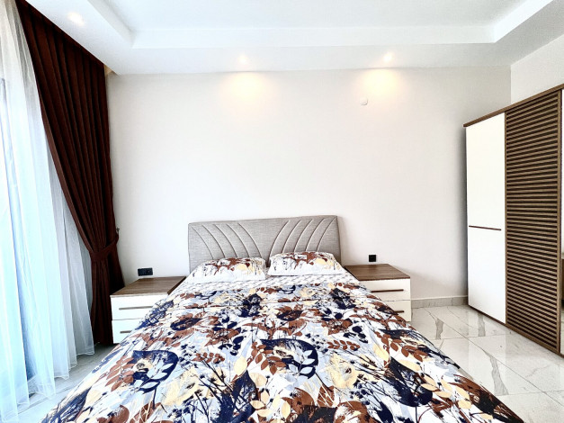 Новая квартира планировки 1+1, 70м2 с видом на море в премиум комплексе, Каргыджак - Ракурс 6