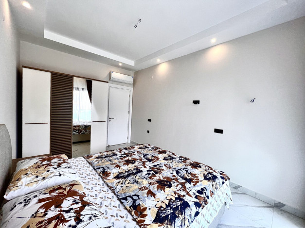 Новая квартира планировки 1+1, 70м2 с видом на море в премиум комплексе, Каргыджак - Ракурс 7