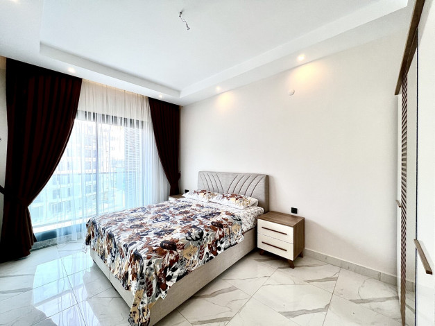 Новая квартира планировки 1+1, 70м2 с видом на море в премиум комплексе, Каргыджак - Ракурс 8