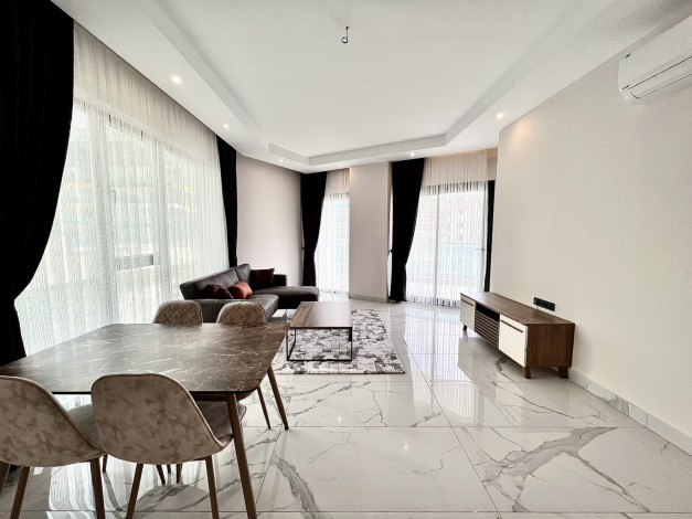 Роскошная меблированная квартира планировки 2+1, 120м2 в районе Каргыджак - Ракурс 4