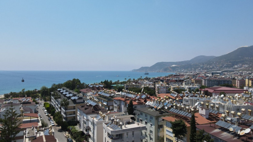 Двухуровневая вилла 3+1, 300 м2 с видом на крепость Алании вблизи пляжа Клеопатры - Ракурс 15